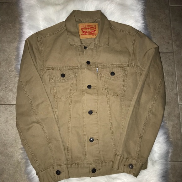 levi's khaki denim jacket